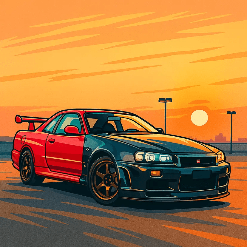 Transformed image in cartoon style